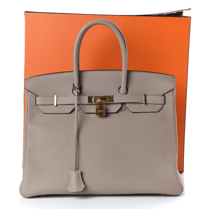 Hermes Togo Birkin 35 Gris Asphalte 35 of 35