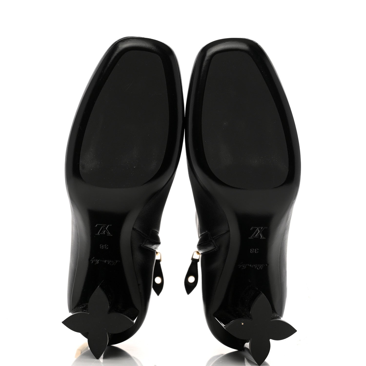 Louis Vuitton Calfskin Belted Silhouette Ankle Boots 38 Black 6 of 10
