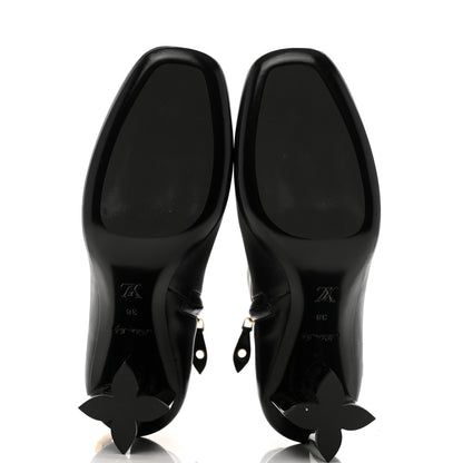 Louis Vuitton Calfskin Belted Silhouette Ankle Boots 38 Black 6 of 10