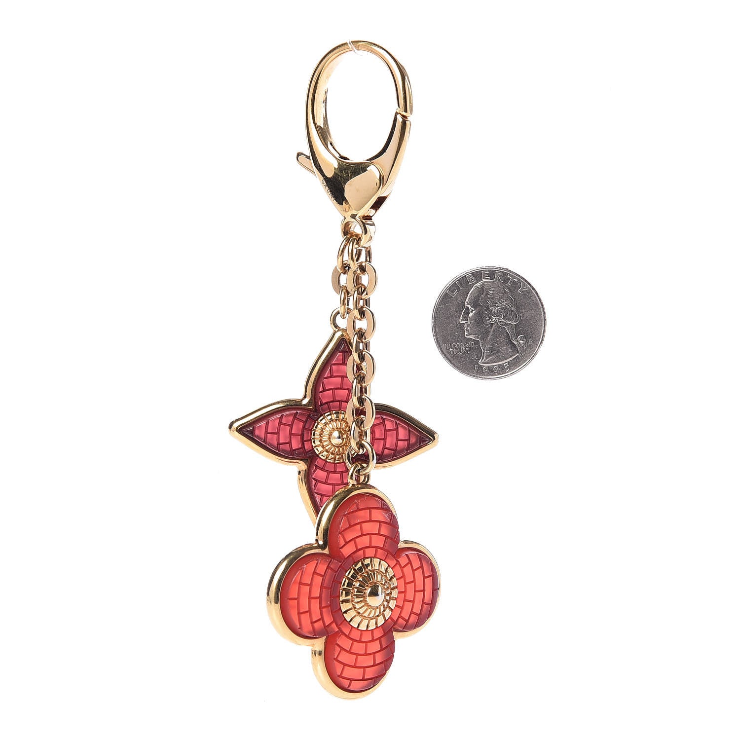 Louis Vuitton Mosaic Blooming Flowers Bag Charm Key Holder 2 of 3