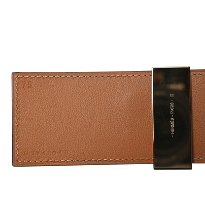 Hermes Epsom Collier De Chien CDC Belt 75 30 Nata Gold 6 of 8