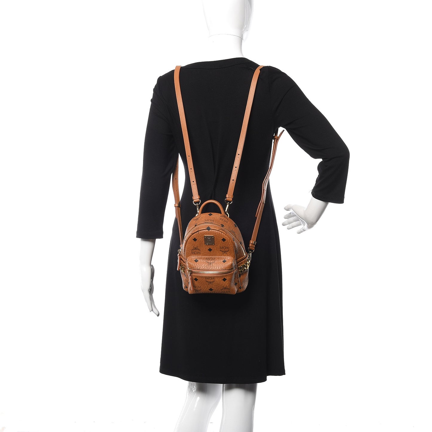 Visetos Side Stud X-Mini Stark Backpack Cognac