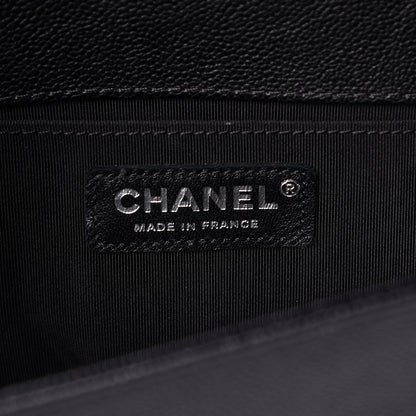 Chanel Caviar Quilted Medium Boy Flap Black 6 of 11