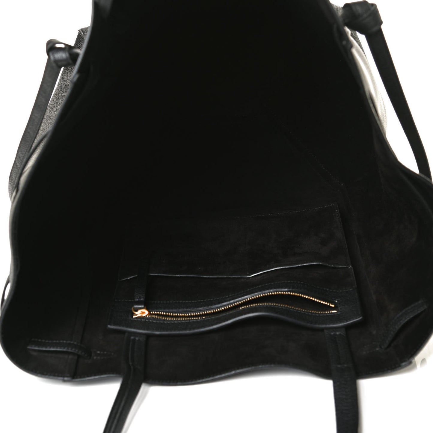 Soft Grained Calfskin Medium Belt Cabas Phantom Black