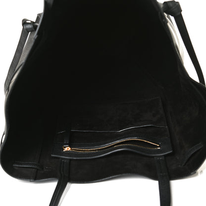 Celine Soft Grained Calfskin Medium Belt Cabas Phantom Black 5 of 13