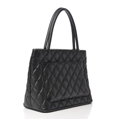 Chanel Caviar Quilted Medallion Tote Black 2 of 12