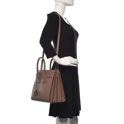 Saint Laurent Grained Calfskin Small Sac De Jour Old Rose 2 of 11