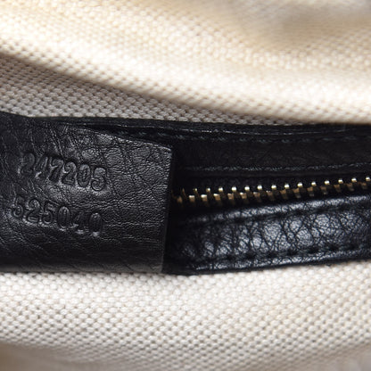 Gucci Calfskin Vintage Web Medium Boston Black 7 of 17