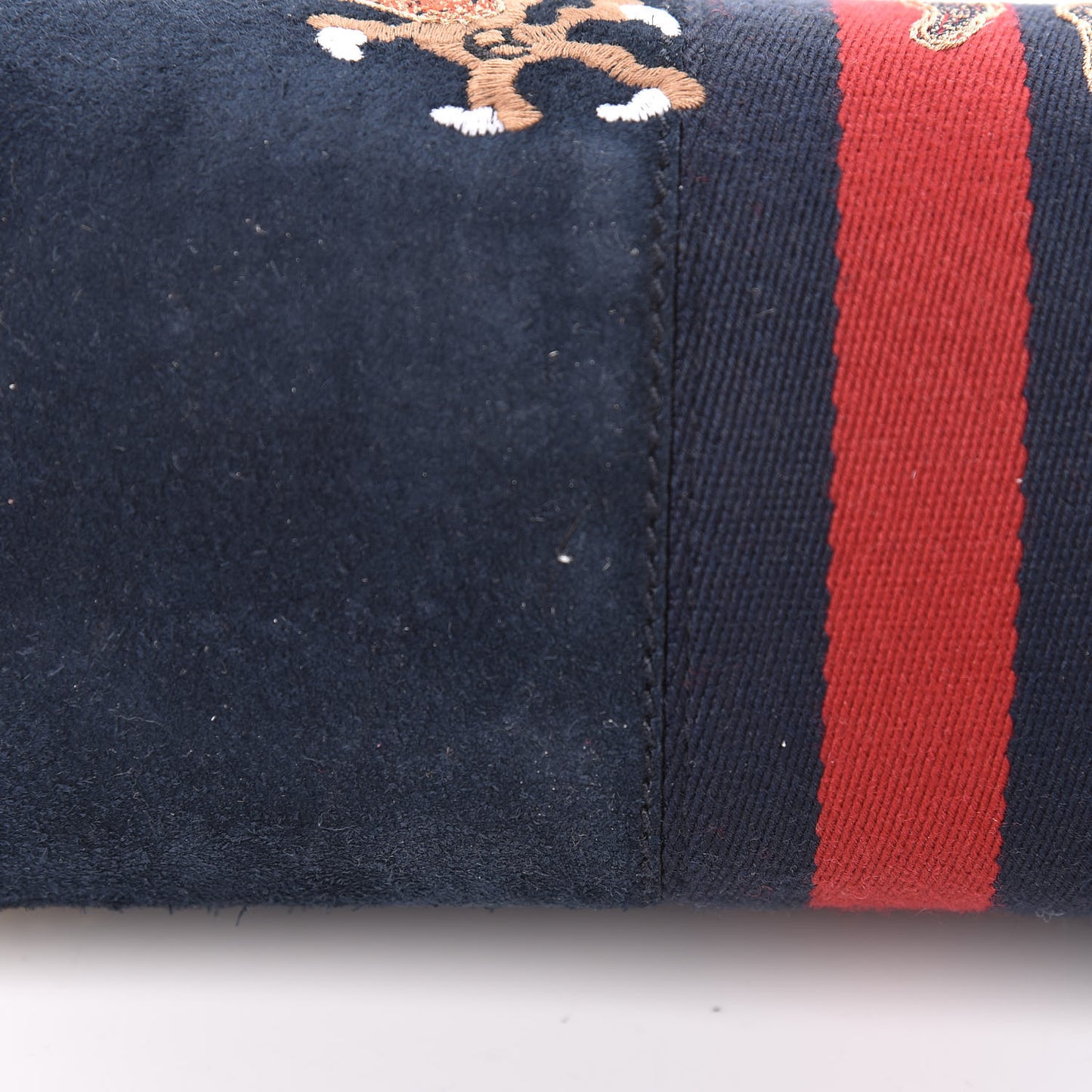 Suede Patent Web Dragon Embroidered Medium Ophidia Chain Shoulder Bag Blue Multicolor Black