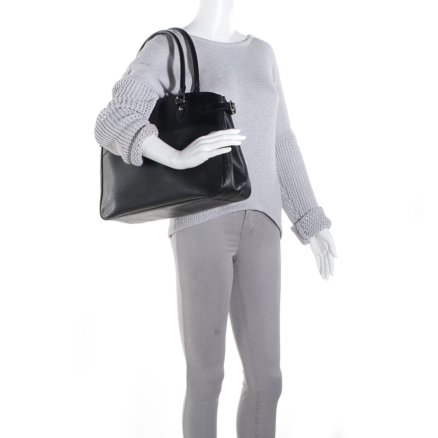Louis Vuitton Epi Passy GM Black 2 of 7