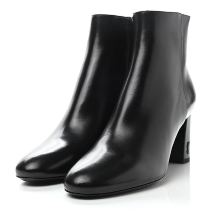 Saint Laurent Nappa Loulou Ankle Zip Boot 36.5 Black 3 of 9