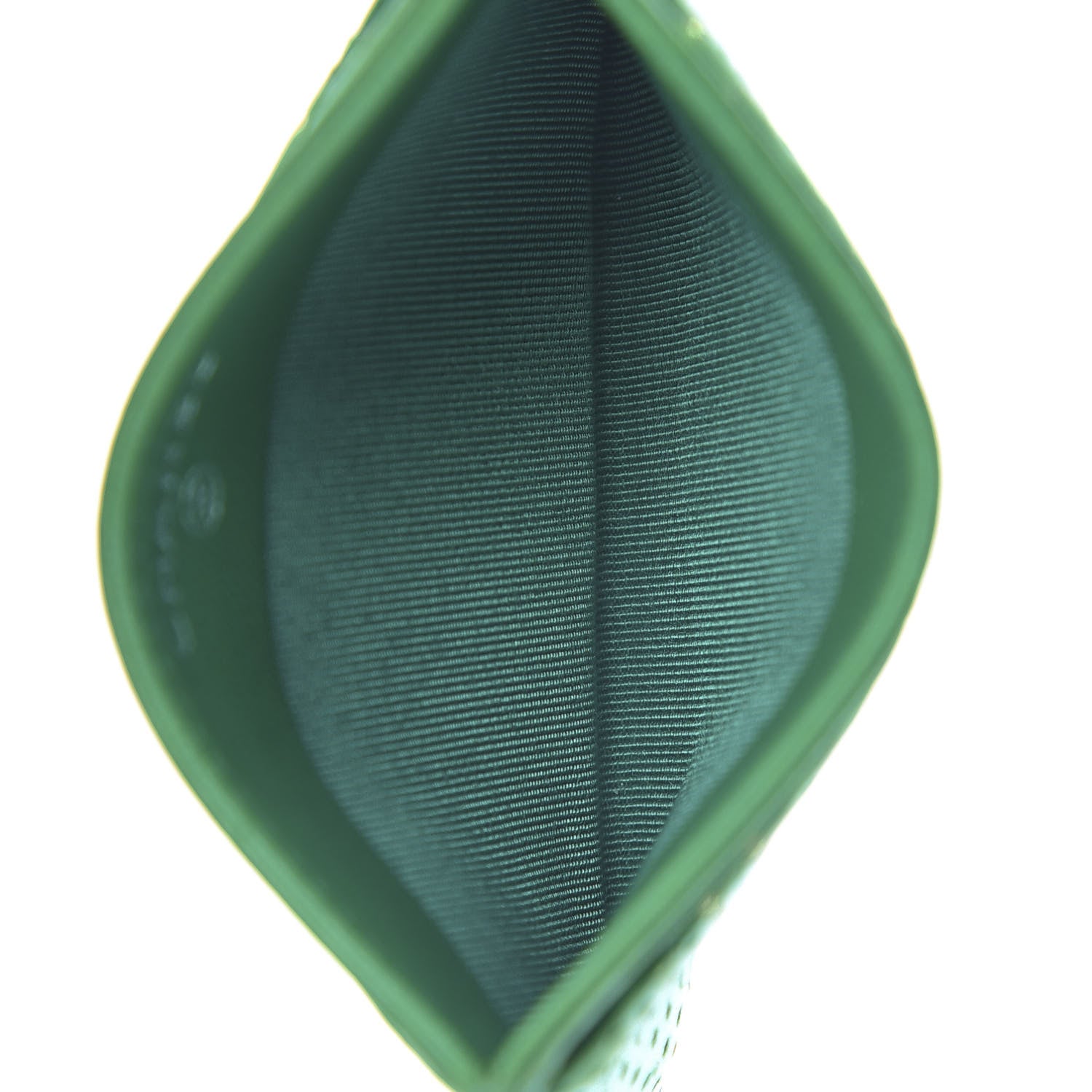 Chanel Perforated Lambskin Quilted Card Holder Green 5 of 12