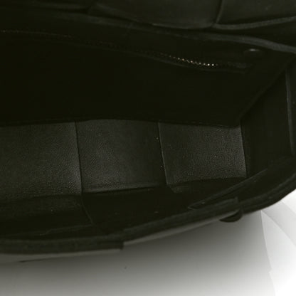 Bottega Veneta Lambskin Maxi Intrecciato Cassette Crossbody Bag Black 4 of 4