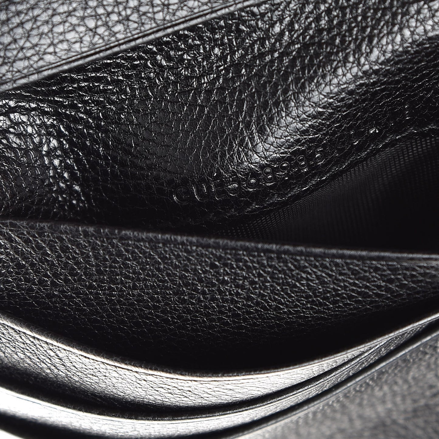 Calfskin Belle de Jour Zip Around French Wallet Black