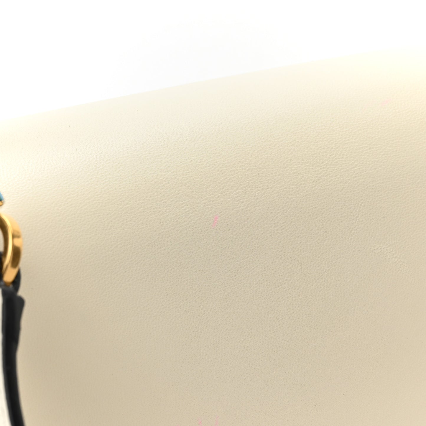 Nappa Small One Stud Top Handle Bag Ivory