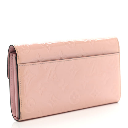 Louis Vuitton Vernis Sarah Wallet NM Rose Ballerine 3 of 11