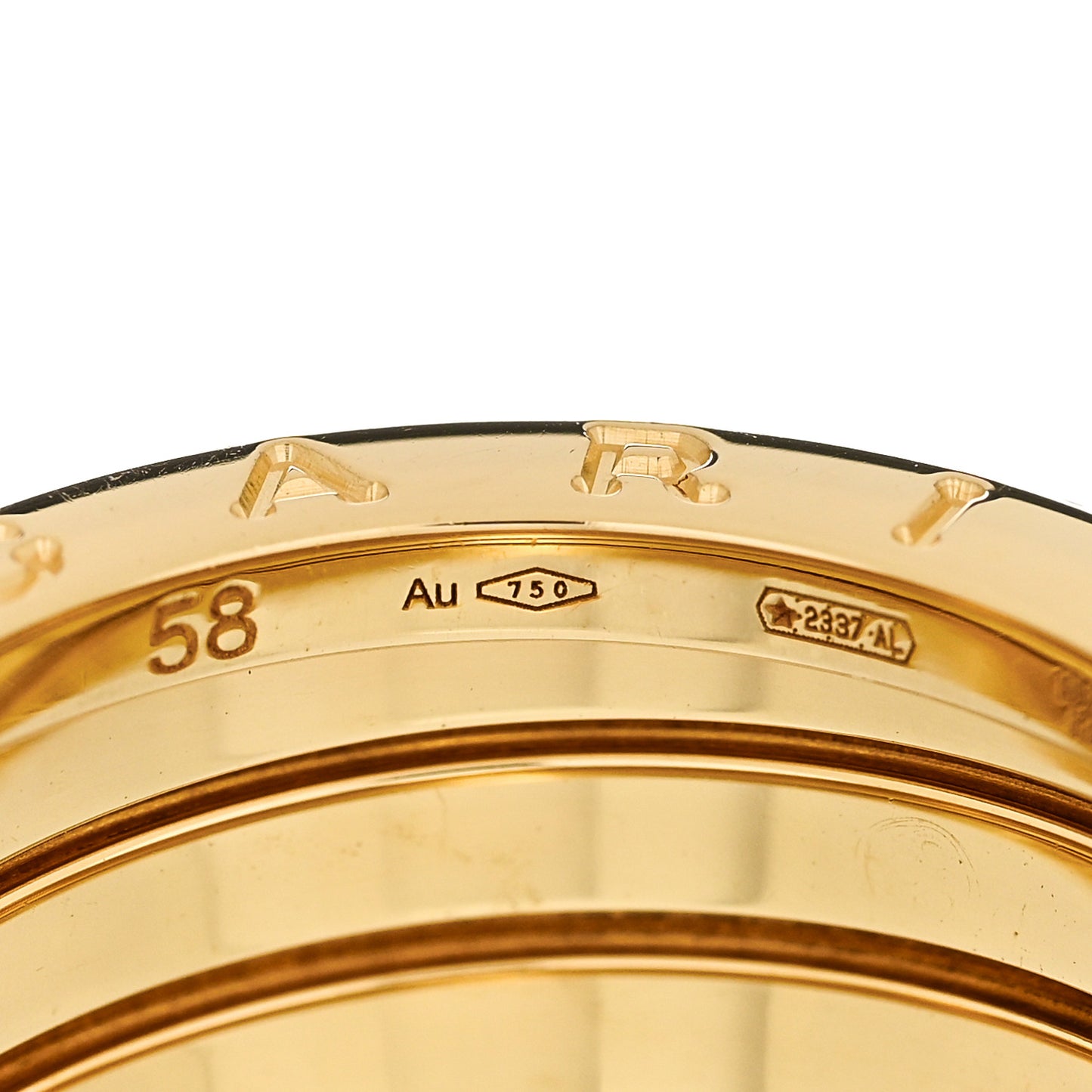 18K Yellow Gold B.Zero1 Five-Band Anniversary Ring 58 8.25
