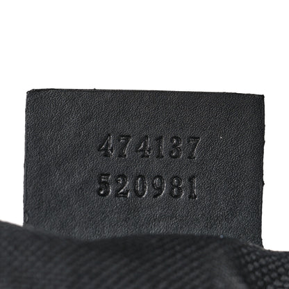 Gucci GG Supreme Monogram Appia Calfskin Web Flat Messenger Bag Black Grey 7 of 9