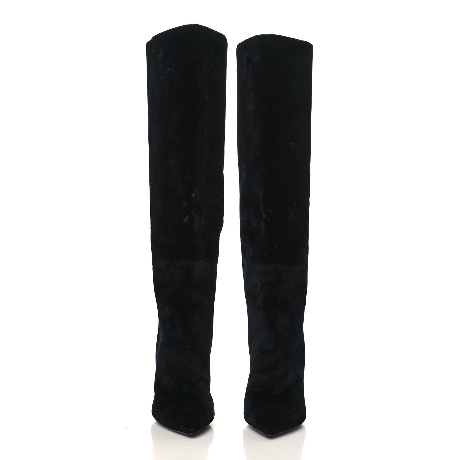 Saint Laurent Velvet Niki 105 Thigh High Boots 37 Black 3 of 6