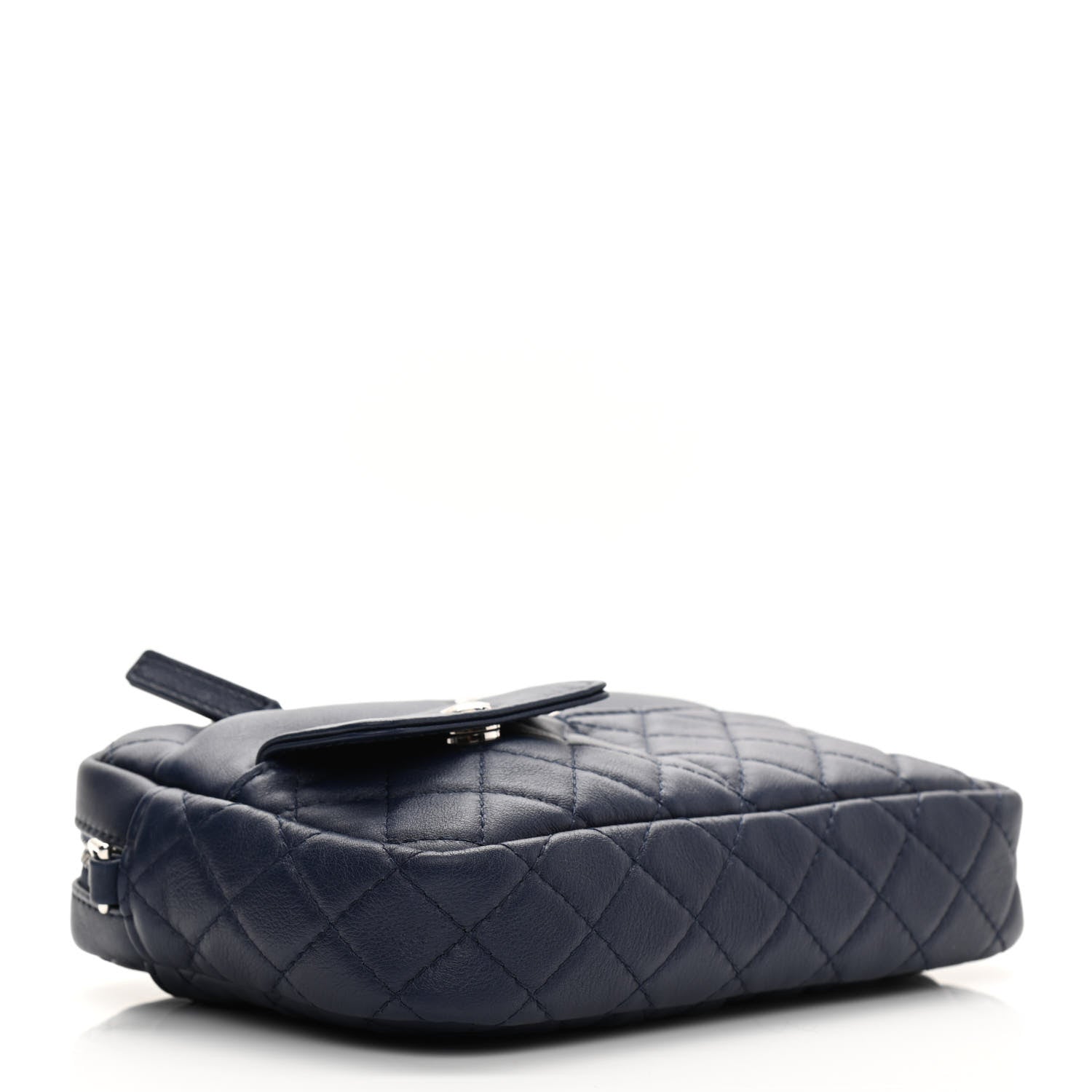 Chanel Calfskin Quilted Ultra Pocket Camera Case Navy 4 of 10