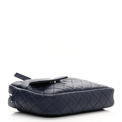 Chanel Calfskin Quilted Ultra Pocket Camera Case Navy 4 of 10