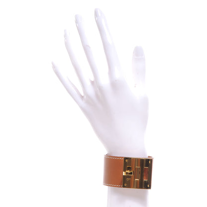 Hermes Swift Leather Kelly Dog Bracelet Fauve 2 of 5