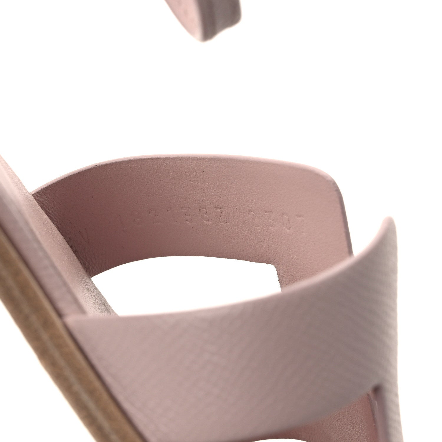 Hermes Epsom Santorini Sandals 38 Rose Porcelaine 8 of 9