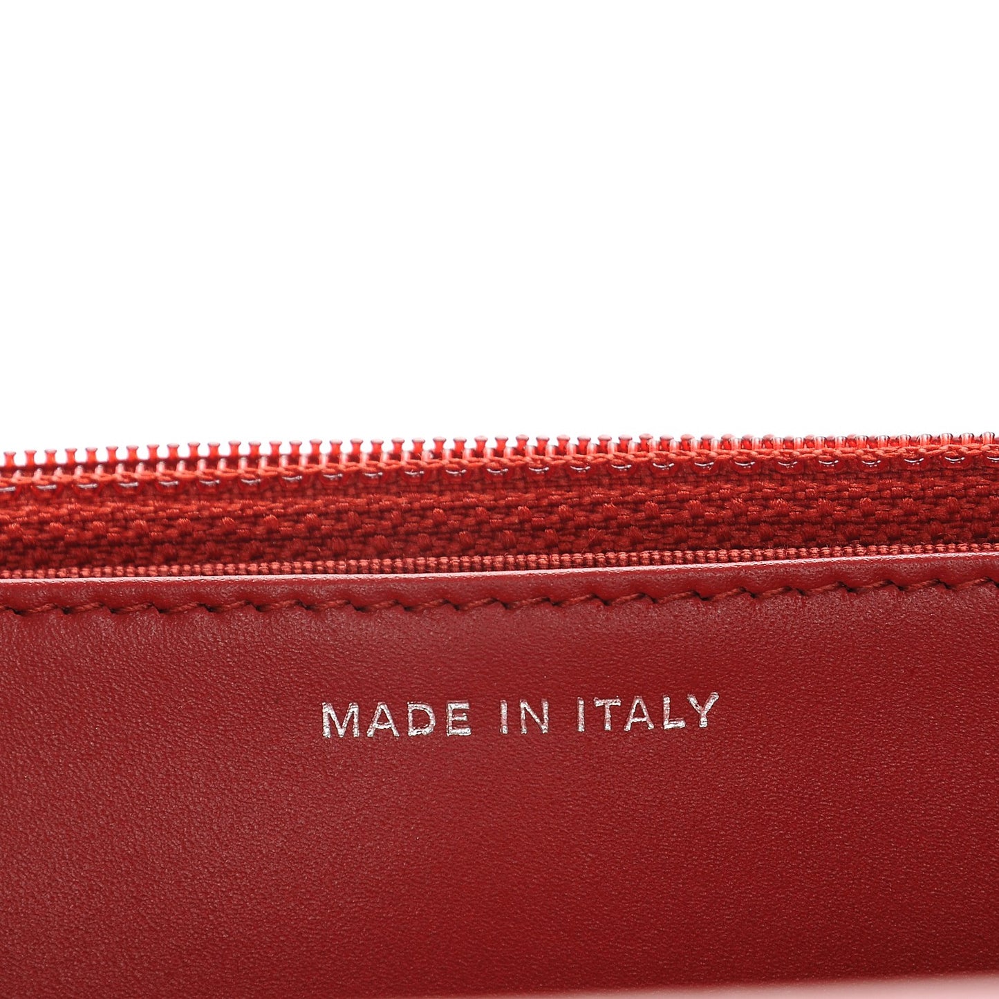 Caviar Quilted Wallet On Chain WOC Red