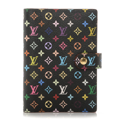Louis Vuitton Monogram Multicolor Small Ring Agenda Cover Black Grenade 1 of 6