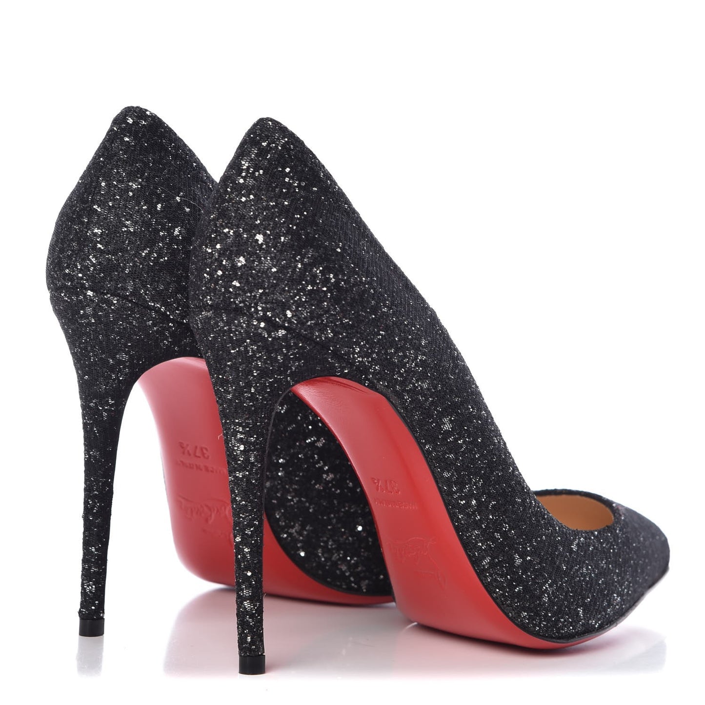 Glitter Resille Pigalle Follies 100 Pumps 37.5 Black