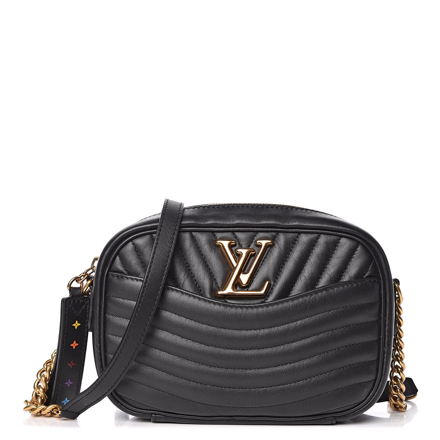 Louis Vuitton Calfskin New Wave Camera Bag Black 1 of 11