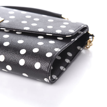 Dolce & Gabbana Dauphine Polka Dot Print Shoulder Bag Black 7 of 7