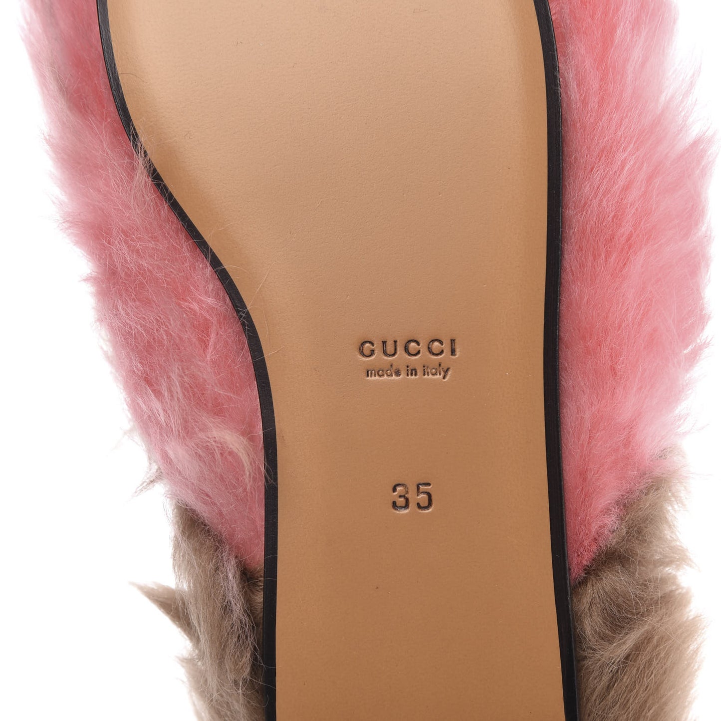 Merino Wool Womens Princetown Slippers 35 Pink