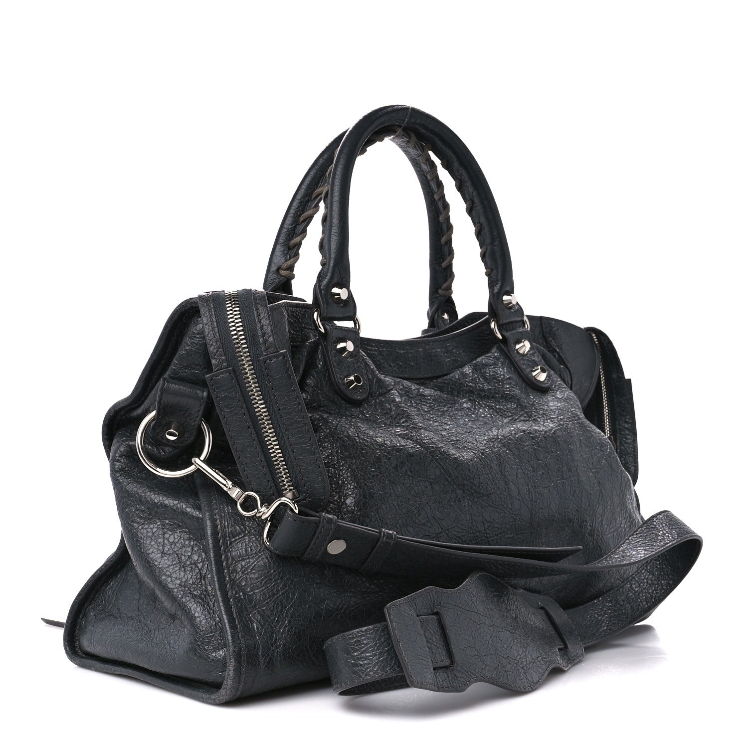 Balenciaga Agneau Classic Silver Hardware City Gris Fossile 4 of 13