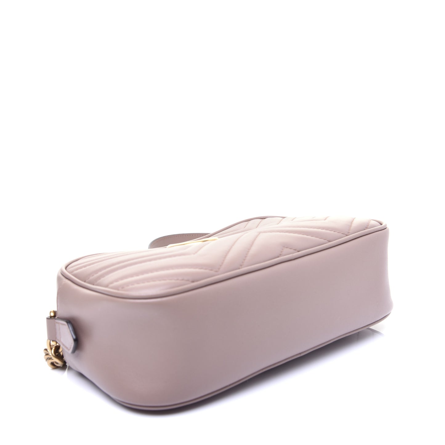 Calfskin Matelasse Small GG Marmont Chain Shoulder Bag Porcelain Rose