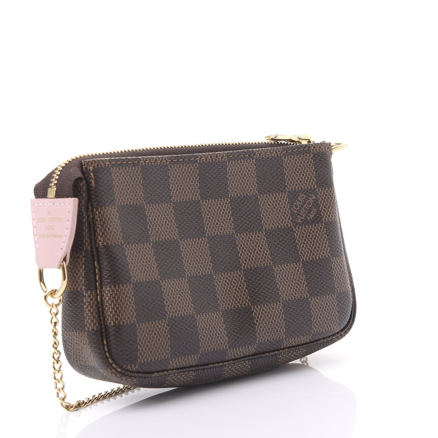 Damier Ebene 2020 Christmas Animation Big Wheel Mini Pochette Accessories Rose Ballerine
