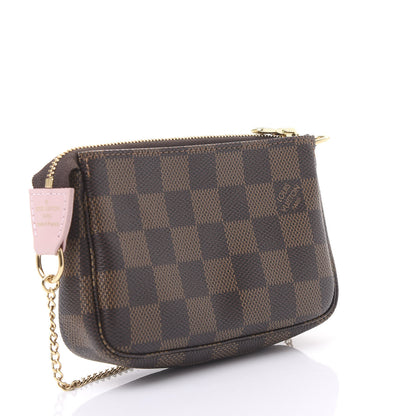 Louis Vuitton Damier Ebene 2020 Christmas Animation Big Wheel Mini Pochette Accessories Rose Ballerine 2 of 10