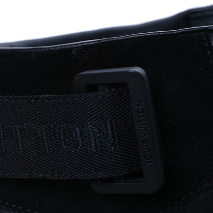 Louis Vuitton Suede Monogram Mens Rivoli High Top Sneakers 10 Black Multicolor 11 of 13