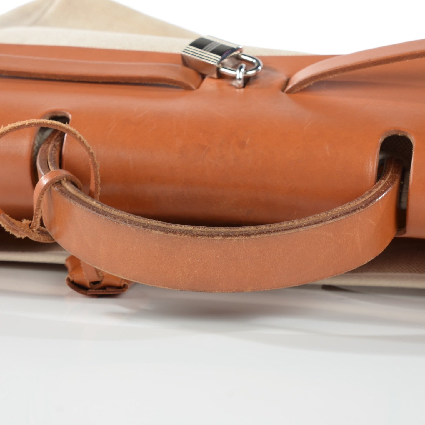 Toile Vache Calfskin Herbag 36 MM Backpack Natural