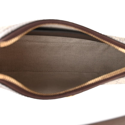 Gucci GG Supreme Monogram Textured Dollar Calfskin Small Ophidia Hobo Beige Ebony New Acero 5 of 10