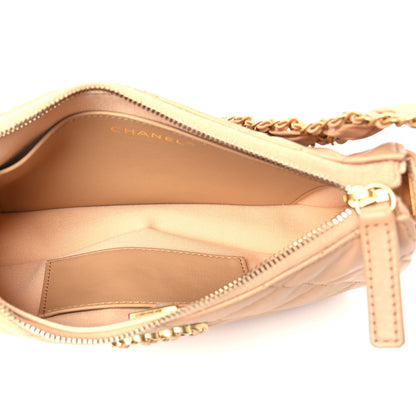 Chanel Aged Calfskin Quilted Small Chanel 19 Hobo  Beige 5 of 10