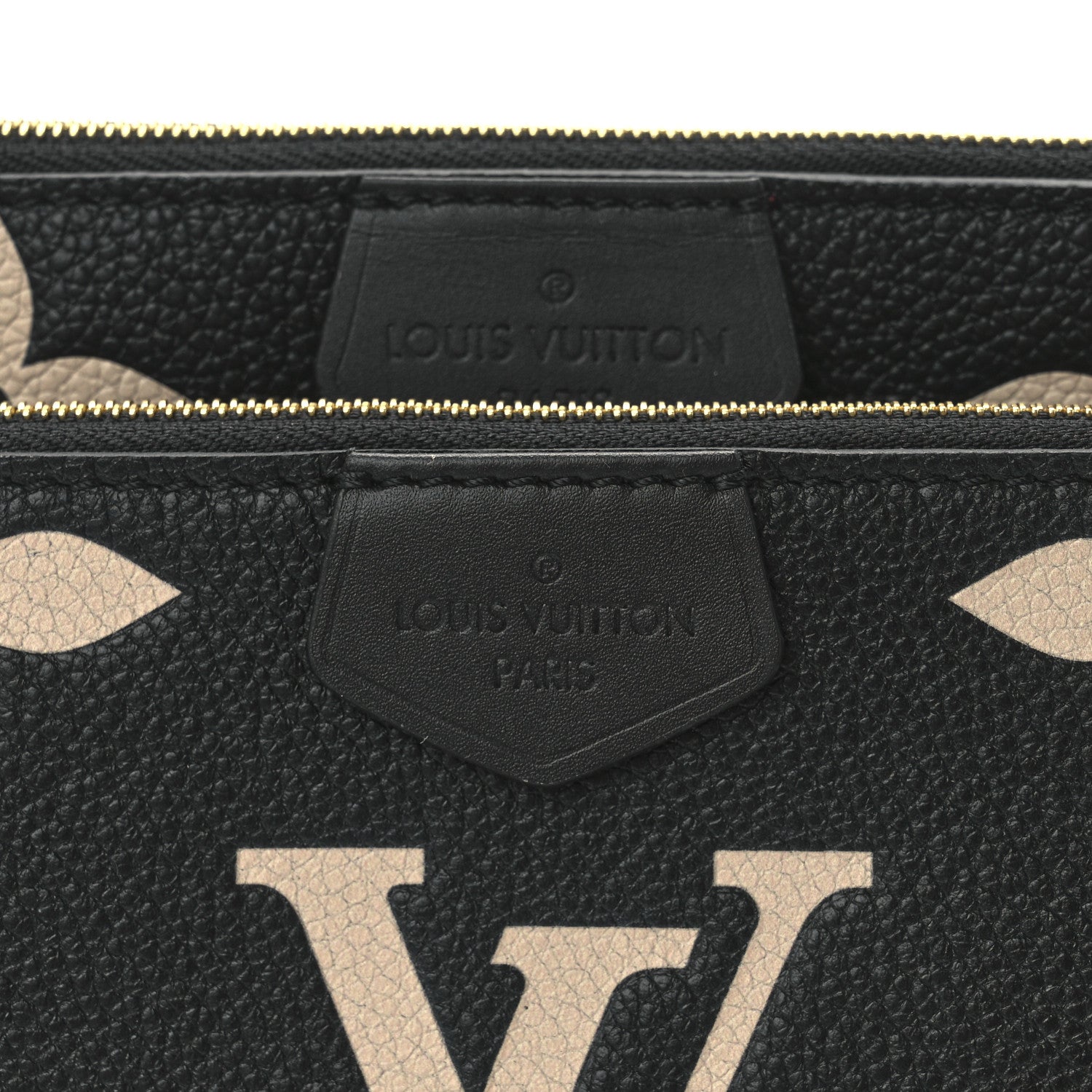 Louis Vuitton Empreinte Monogram Giant Multi Pochette Accessories Black Beige 8 of 12