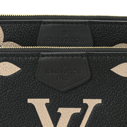 Louis Vuitton Empreinte Monogram Giant Multi Pochette Accessories Black Beige 8 of 12