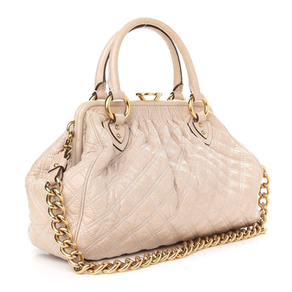 Marc Jacobs Calfskin Quilted Stam Beige 3 of 13