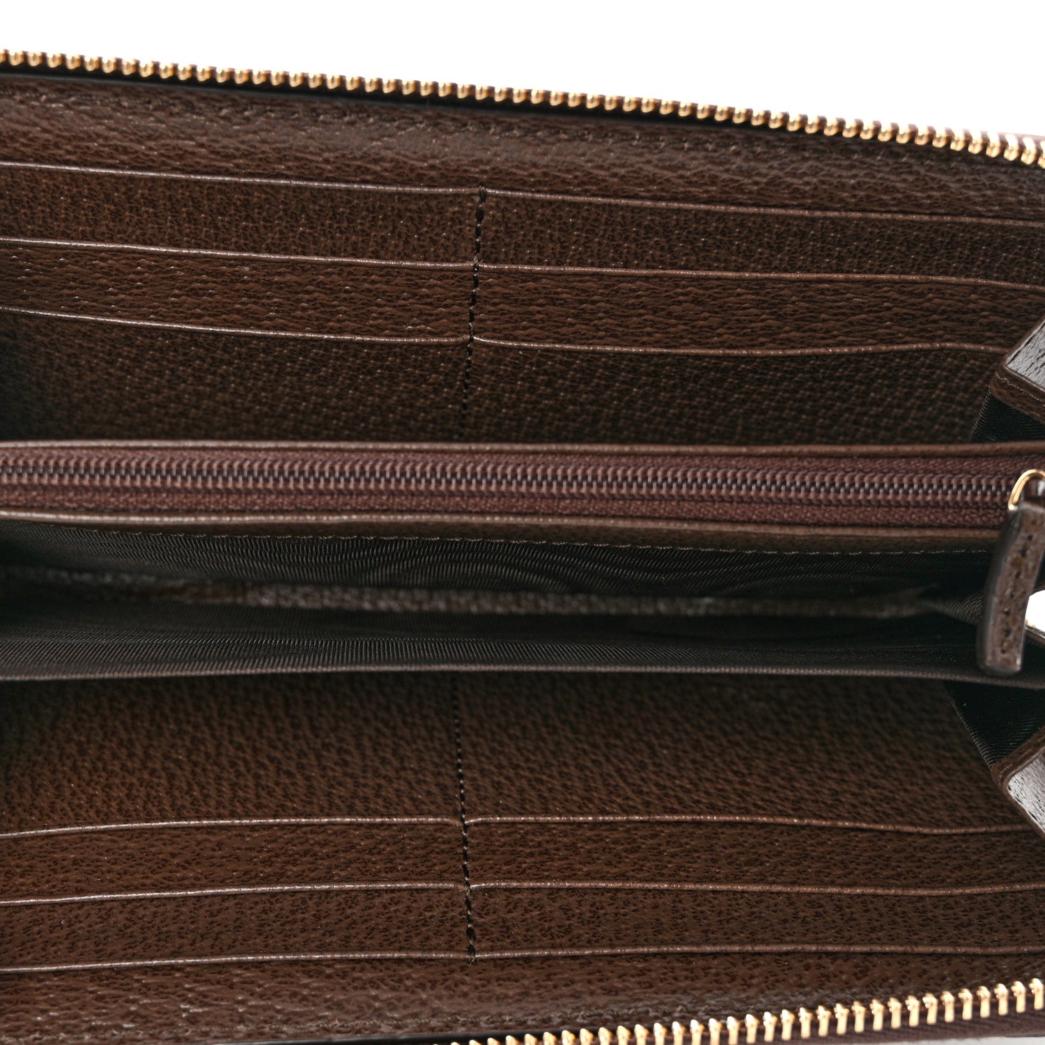 Gucci GG Supreme Monogram Web Ophidia Zip Around Wallet Brown 5 of 6
