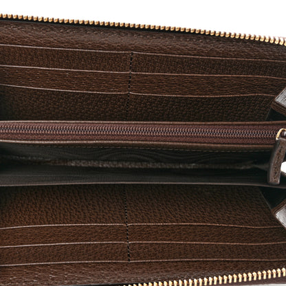 Gucci GG Supreme Monogram Web Ophidia Zip Around Wallet Brown 5 of 6