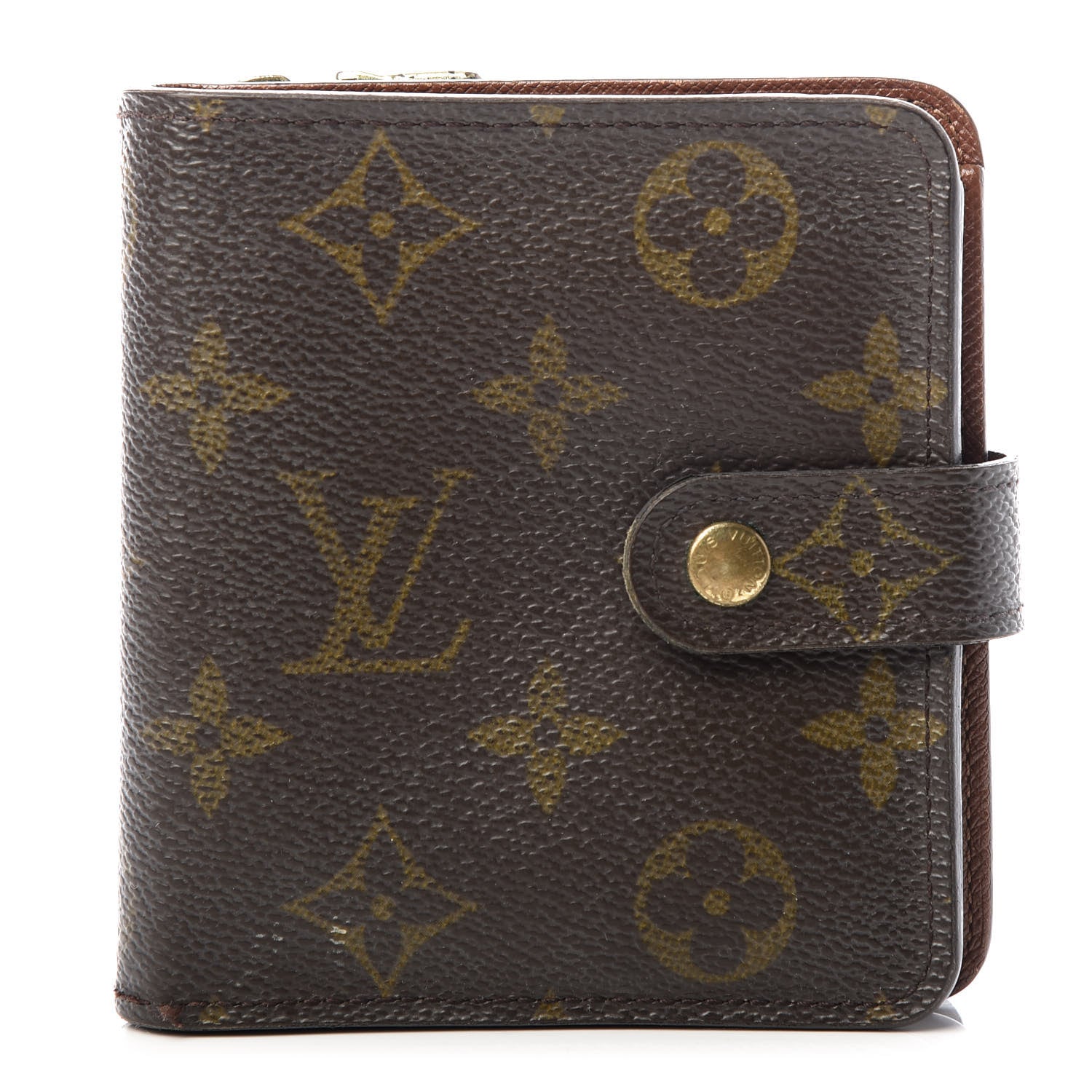 Louis Vuitton Monogram Compact Zippe Zipped Wallet 1 of 9