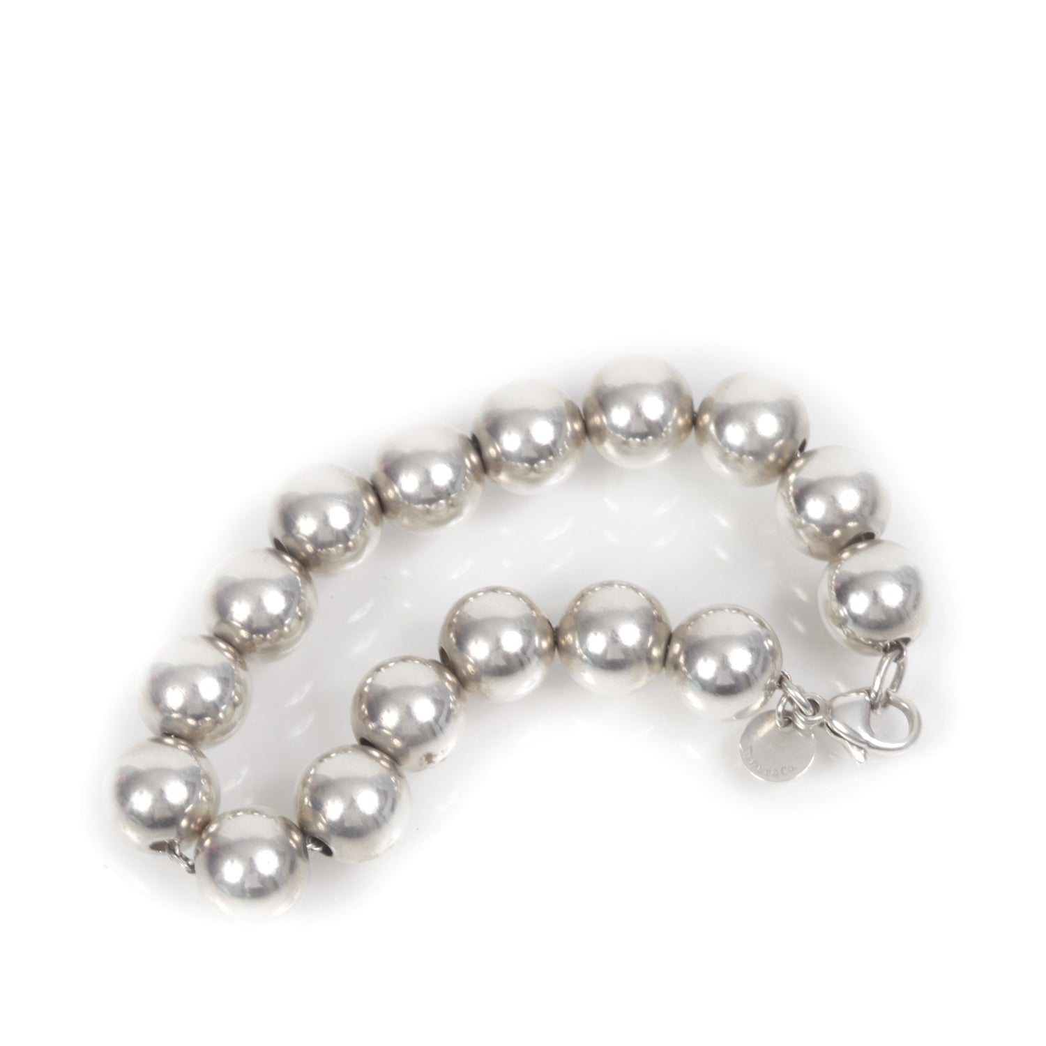 Tiffany Sterling Silver 10mm HardWear Ball Bracelet 2 of 4