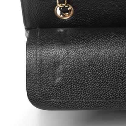 Chanel Caviar Quilted Medium Double Flap Black 16 of 18
