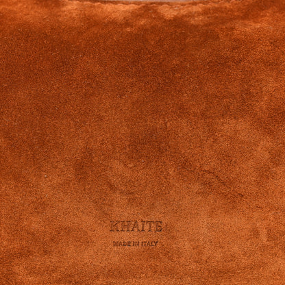 Khaite Suede Calfskin Beatrice Small Hobo Caramel 7 of 10